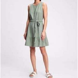 Ruffle Hem Gauze Dress